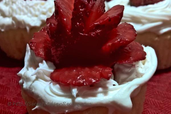 photo of Valentine's Strawberry cupcake