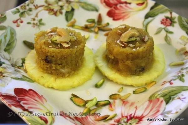 photo of pineapple & semolina halwa