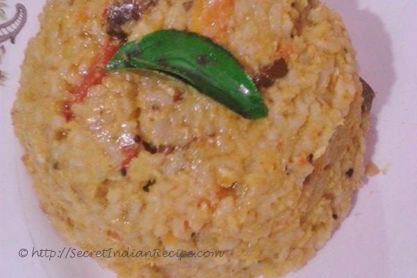 Khichdi Saadham - Rice kichadi with dal and vegetables