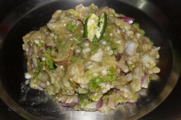 Baigana Bharta (Roasted Brinjal Bharta)