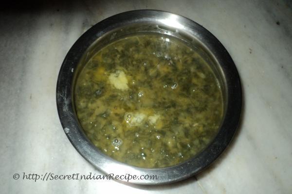 photo of sapeita / sapoita (pigweed in dried pea lentil)