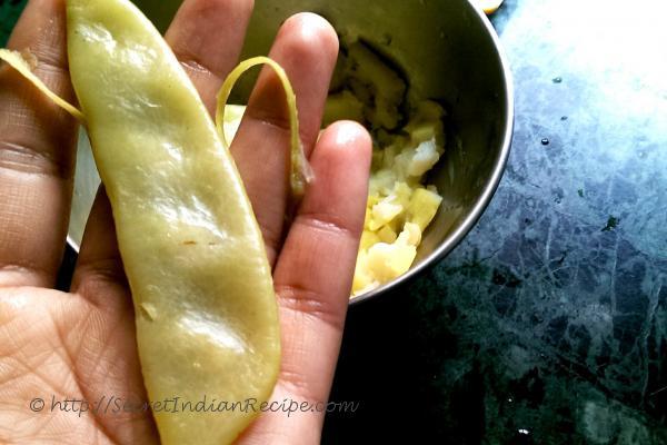 photo of sem aur aloo ka bharta ( indian flat beans / lima beans and potato mash)