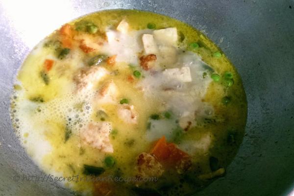 photo of soup style winter vegetable curry