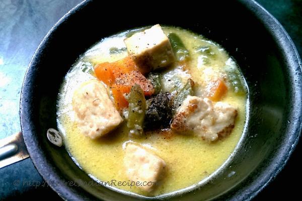 photo of soup style winter vegetable curry