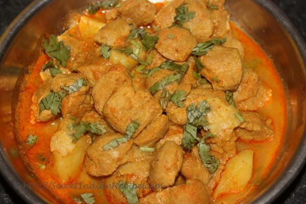 picture of Soya Nuggets Curry(Vegetarian Mutton Curry)