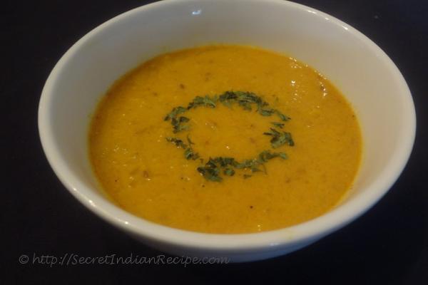 photo of spiced mango soup