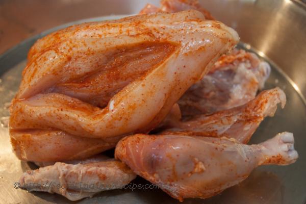 photo of tandoori chicken cooked at home