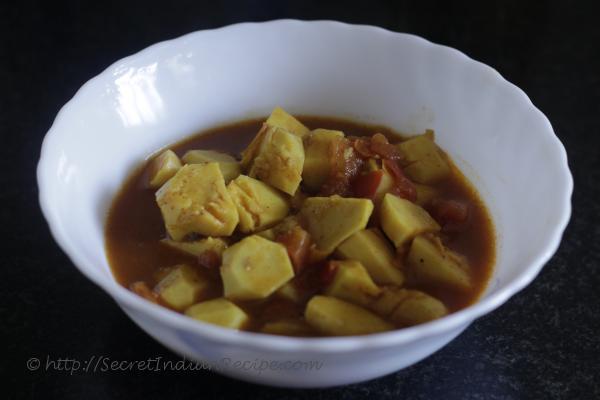 photo of arvi sabzi satvik style (colocasia cooked in satvik style)