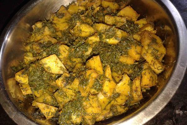 Suva Aloo Bhaaji