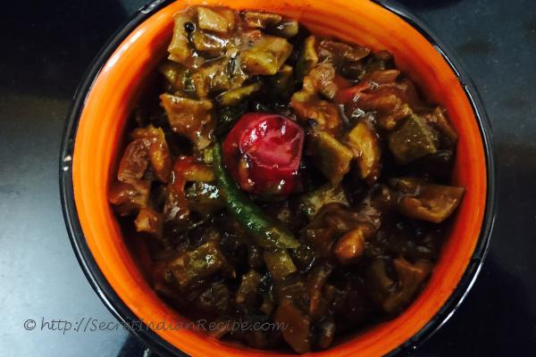 photo of hagalkai gojju ( karela rasavangi ) aka bitter gourd gravy