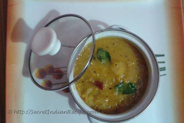 Cabbage Gothsu - Cabbage with Moong dal and coconut gravy