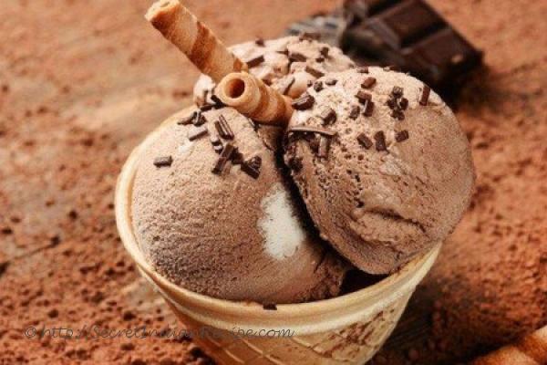 photo of chocolate ice cream recipe