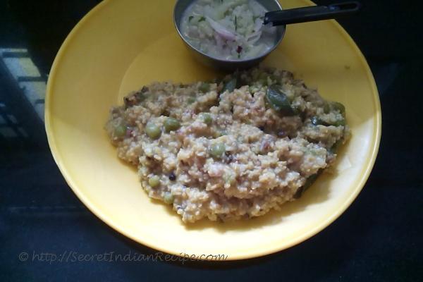 photo of hog millet pongal
