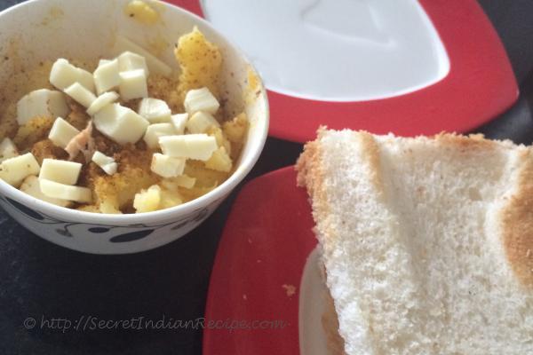 photo of corn & potato bread rolls with gooey cheese filling