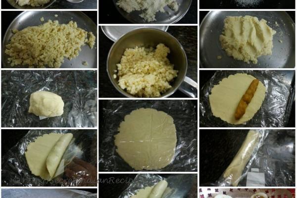 Process of Kesari badam bahar sandesh roll...