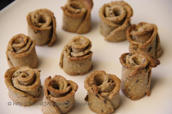 photo of jeera rose cookie (wheat and oats)