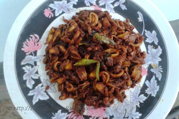 Koonthal /Kanava roast (Squid roast)