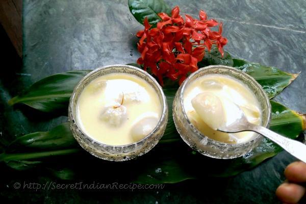 photo of litchur payesh (litchi kheer)