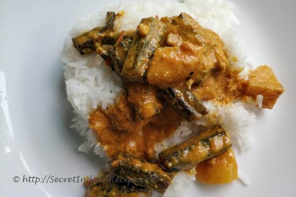 photo of mustard okra and potatoes