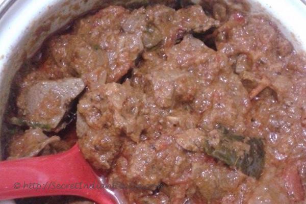 Mutton liver curry