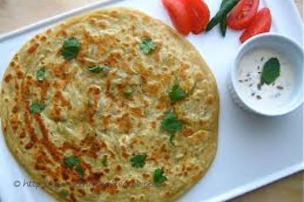 photo of indian breakfast recipe – soyparatha with peanut dip