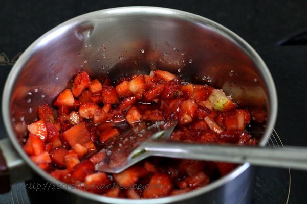 photo of strawberries cooked