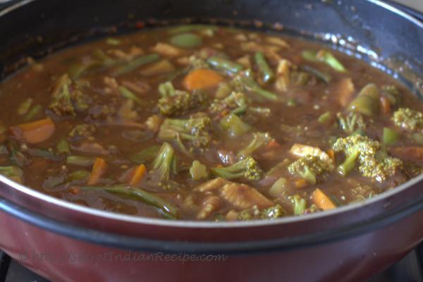 photo of curry simmering