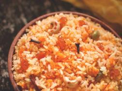 photo of himachali sweet saffron rice
