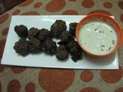 photo of kabab with curd dip