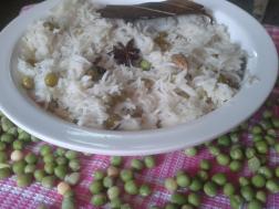 photo of peas pulao recipe