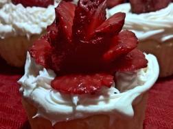 photo of Valentine's Strawberry cupcake